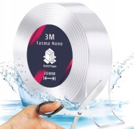 Obojstranná NANO montážna páska, opakovane použiteľná, vodeodolná, pevná, 3M