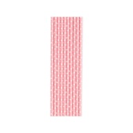 PAPIEROVÉ SLAMKY 10 ks, RUŽOVÉ S BODKAMI, 20 cm