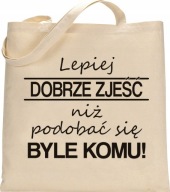 EKO NÁKUPNÁ TAŠKA SHOPPER S Vtipnými Šnúrkami, HRUBÁ BAVLNA - RW11