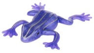 GUMOVÁ HRAČKA PERLA ŽABKA, FIALOVÁ, 12CM