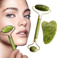 MASÁŽ NA TVÁR + JADE STONE JADE GUA SHA SET