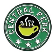 PIN KOVOVÝ ODZNAK PRIATELIA PRIATELIA CENTRÁLNY PERK
