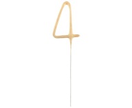 Prskavky číslo 4 - zlaté, 17 cm