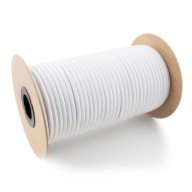 Elastické lano Rubber Expander Guma na plachty, biela, 6mm, 1m