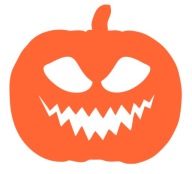 Nálepka, samolepky HALLOWEEN dekorácia tekvica pavučina netopier 8 vzorov