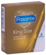 Pasante King Size XL kondómy 3 kusy zväčšené