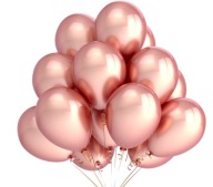 Ružové zlaté balóniky rose gold 10 kusov Narodeniny