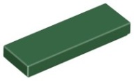 LEGO TILE 63864 TILE 1x3 zelená tmavá NOVINKA (1g)