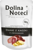Dolina Noteci Premium Duck Miska so zemiakmi vrecúško pre psov 100g