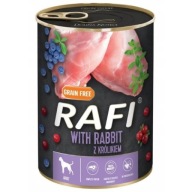 Rafi krmivo pre psov králik čučoriedka brusnica 800g