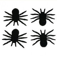 DEKORATÍVNE PAVÚKY HALLOWEEN ARACHDERS 10cm 4ks