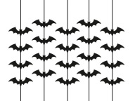 Halloweenska závesná dekorácia netopiere - 20 ks
