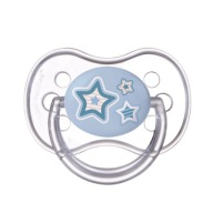 SILIKÓNOVÝ ukľudňujúci cumlík 0-6m SYMETRICKÝ NOVORODENEC BABY BLUE