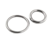 Prsteň prsteň, očko z nehrdzavejúcej ocele, vyrobený z tyče 5 x 40 mm