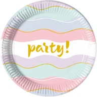 PASTELOVÉ PARTY PAPIEROVÉ TANIERE 23 CM 8 KS.