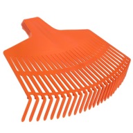 KADA ZÁHRADNÉ HRABLE NA LÍSTIE, PAPATY BEZ RÚČKY, PLAST ORANŽ.