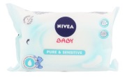 Nivea Baby Pure & Sensitive vlhčené obrúsky 63 kusov