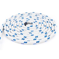 Splietané polypropylénové námorné lano, biele, 3mm, 4m