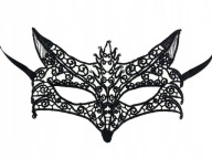ČIPKA, OPENWORK Maska na oči_FOX_karneval, guľa