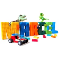 KAJAWIS Stojace písmená 3D písmená v štýle LEGO XL dekorácie do izby Názov BIO