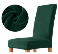 POTAH na plyšové kreslo VELVET, TMAVOZELENÁ
