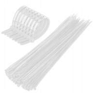 100x VIAZAČKA Zipsy UV ODOLNÉ SILNÉ 2,2x150 BIELY