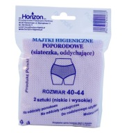 Popôrodné nohavičky Horizon na opakované použitie, veľkosť 40-44, sieťovina, 2 kusy