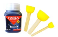 KOŽENÉ SEDAČKY ČIERNA FARBA 30ml 3x HUBKA