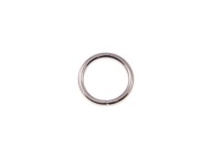 Koženkový prsteň 20x3 mm, strieborný, 10 ks