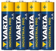 4 ks alkalických batérií Varta Industrial AA LR6