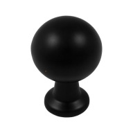 Nábytková kľučka KN-20, čierna guľa loft, 23 mm