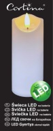 CORTINA PLASTOVÁ LED SVIEČKA S IMITÁCIOU PLAMEŇA 12,5 cm s batériami!