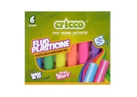 CRICCO fluorescenčná plastelína, 6 farieb