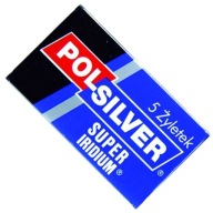 POLSILVER IRIDIUM SUPER '5 ŽILETKY /MODRÉ/
