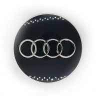 ZNAK LOGO NÁLEPKA AUDI 60 mm ČIERNA