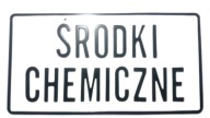 výstražná tabuľka CHEMIKÁLIE plech