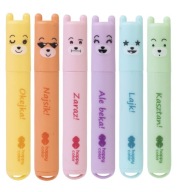 HAPPY COLOR pastelové mini zvýrazňovače - 6 farieb