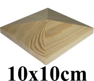 baldachýn striešky na 10cm drevenom stĺpiku - pyramída