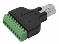 RJ45/8P8C STP zástrčka, tienená, LogiLink TERMINAL BLOCK