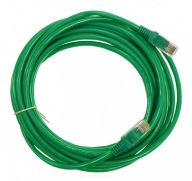 Dlhý 5m Patchcord U/UTP 5e zelený sieťový kábel