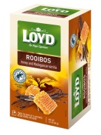 Jemný Rooibos ovocný čaj Med Vanilka Jedinečná vôňa 20T. LOYD