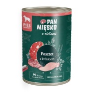 Pan Mięsko - Krmivo pre psov - Králik s bylinkami - 400g