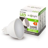 LED žiarovka MR16 12V 2W = 20W 160lm Teplá farba