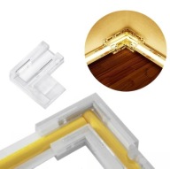 Uhlová spojka pre COB LED pásy 8mm, uhlová spojka 90°, svorka pre rýchlu inštaláciu