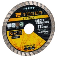 Diamantový kotúč 115x22,23mm na rezanie dlaždíc, keramiky, kameniny Teger