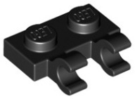 LEGO 60470b 49563 HÁK 1x2 čierny NOVINKA (1g)