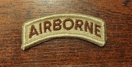 Nášivka - Nápis (AIRBORNE) - Béžová 1 - Bez suchého zipsu