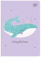 INTERPRINT NOTEBOOK A5-16 KONTROLOVANÝ - Glitter Girl - WHALE