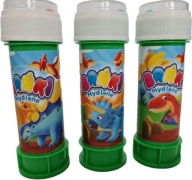 Malé mydlové bubliny 60ml dinosaury