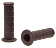 Retro štýlové gumené radidlá na volante hnedé 22 / 24,5 - 121 mm